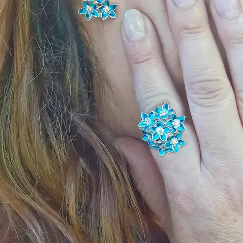 Forget-me-not earrings